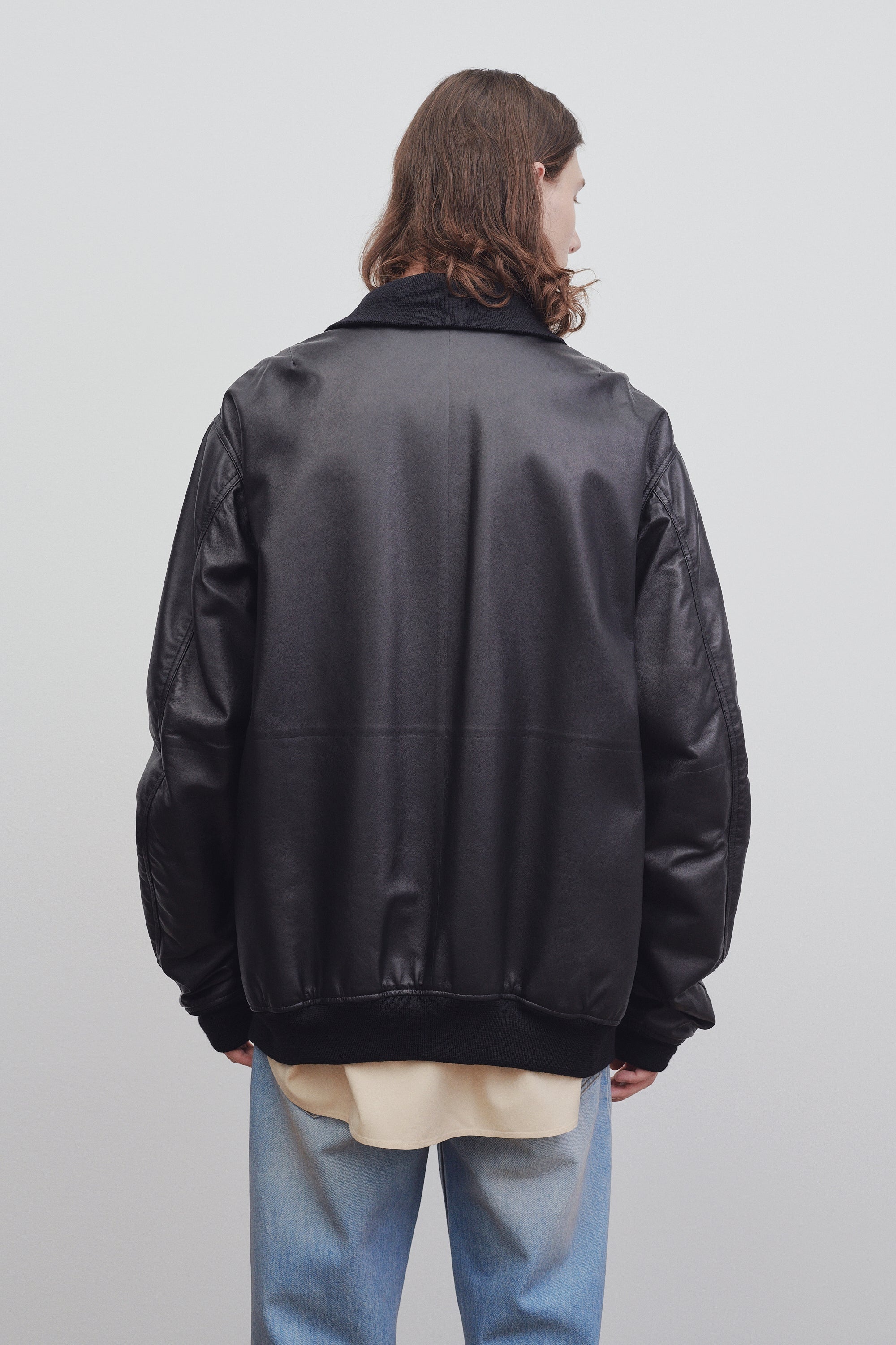 The Row Shawn Jacket in Leather | REVERSIBLE