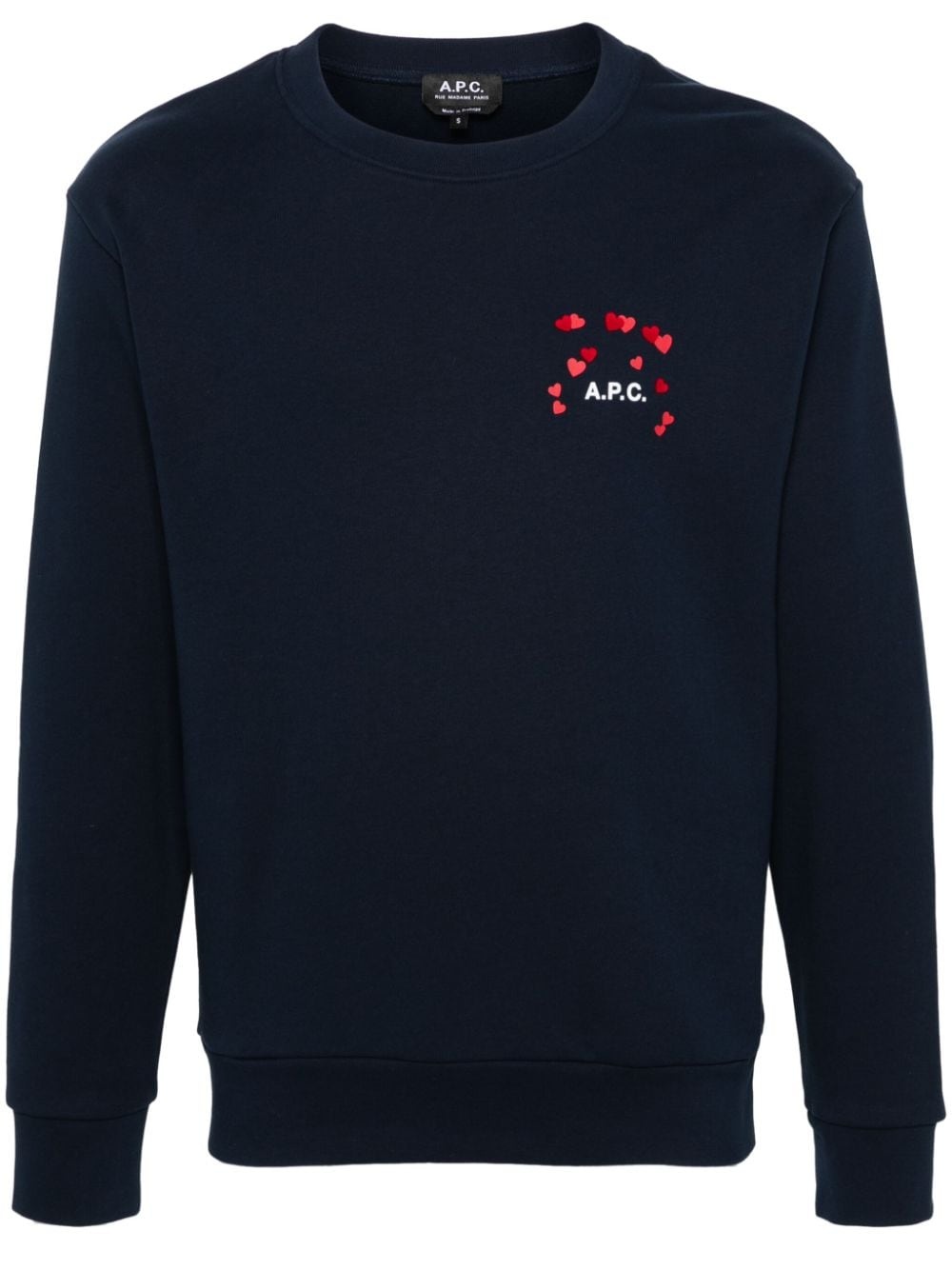 logo-print cotton sweatshirt - 1