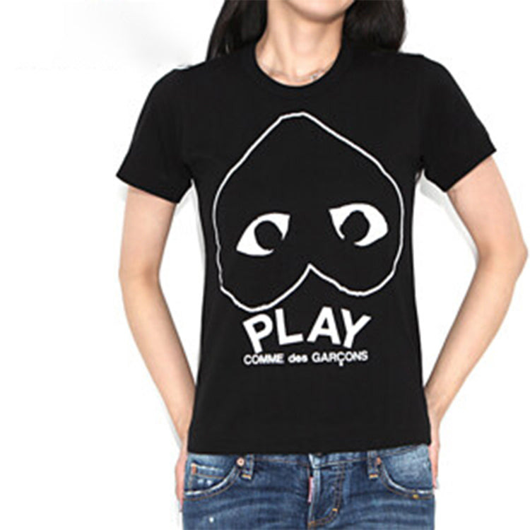 (WMNS) COMME des GARCONS PLAY Inverted Heart Logo T-Shirt 'Black' AZ-T113-051-1 - 3