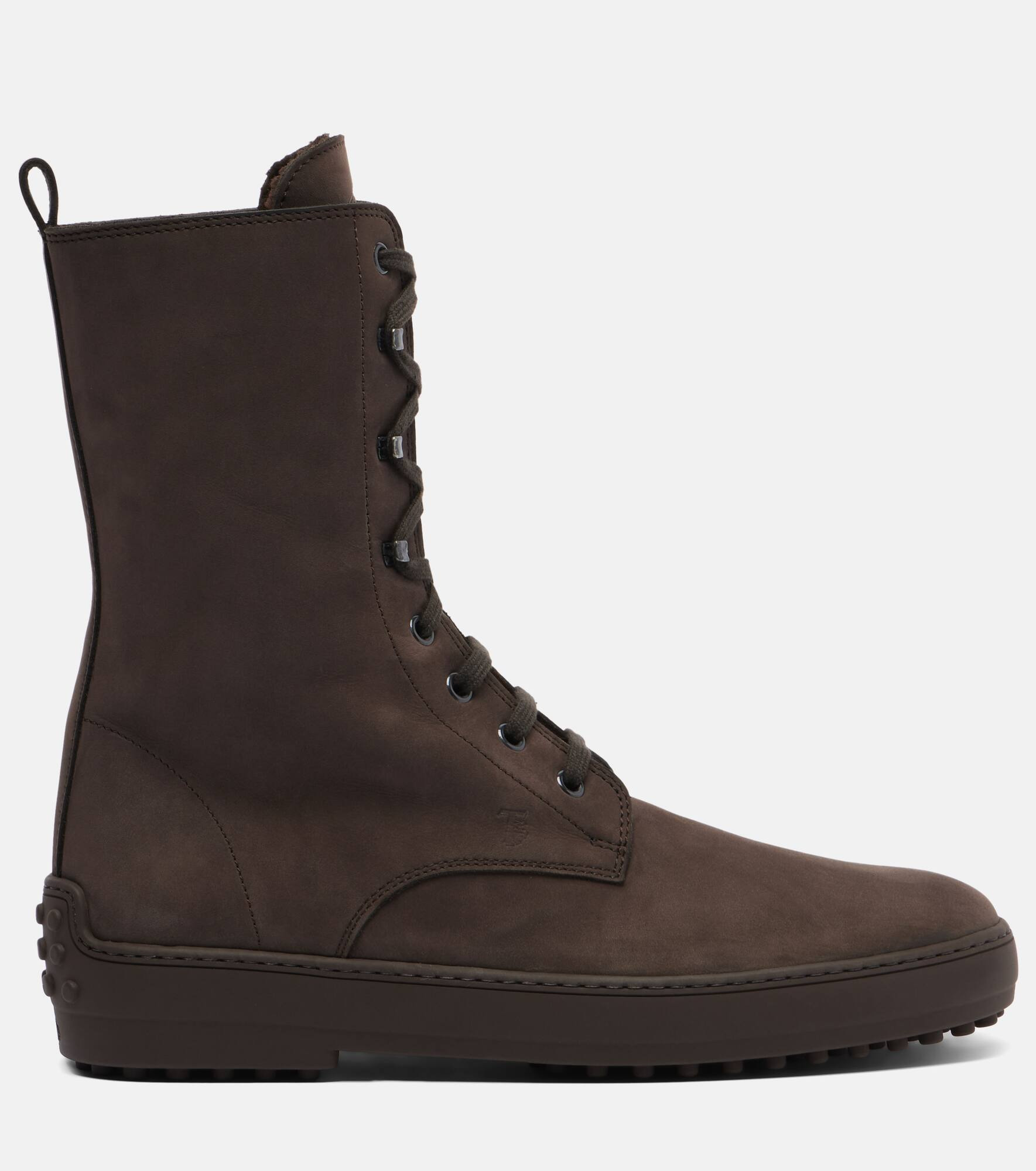 Winter Gommino leather lace-up boots - 4