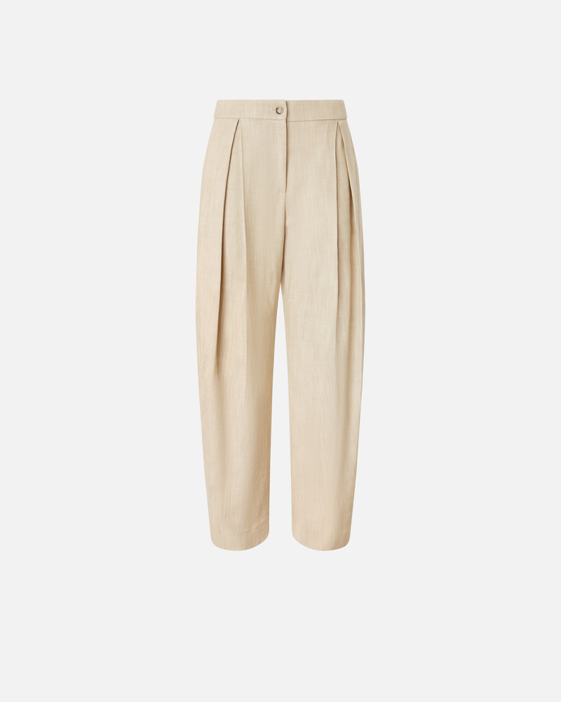 WIDE TROUSERS WITH CANVAS PLEATS 1