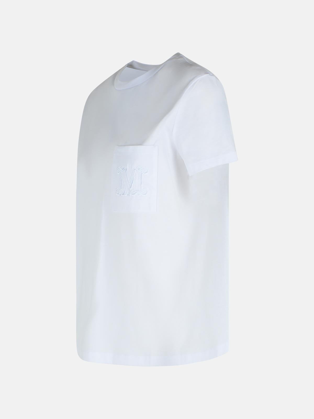 'PAPAYA' WHITE COTTON JERSEY T-SHIRT - 2