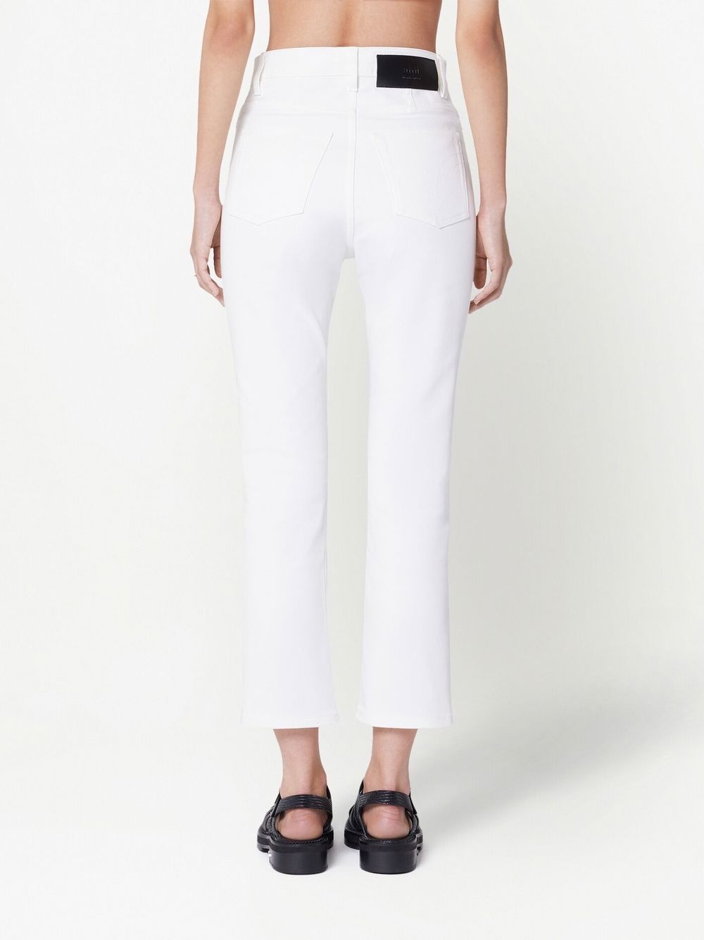 high-waisted cropped jeans - 4