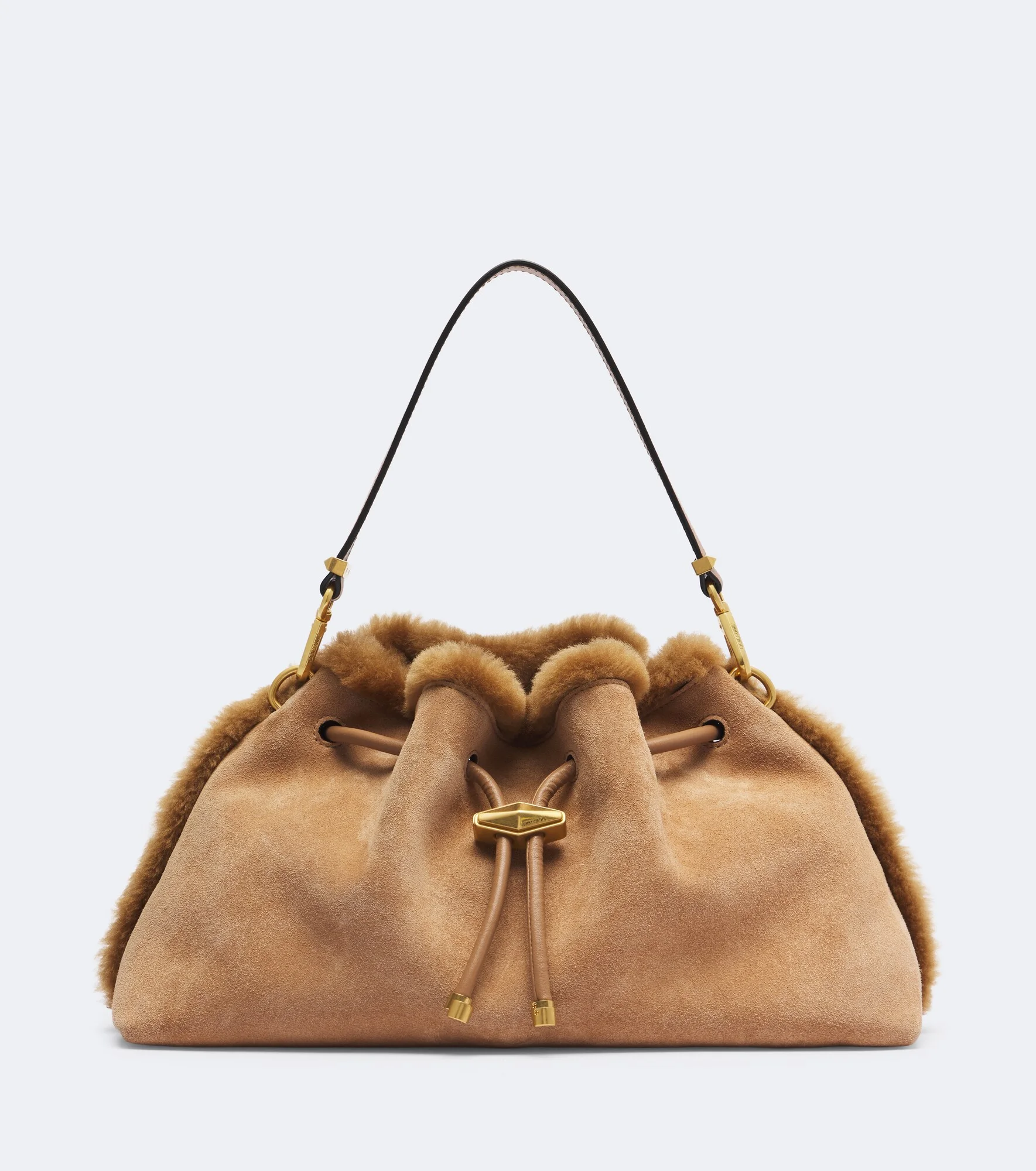 Cinch Medium suede shoulder bag - 1