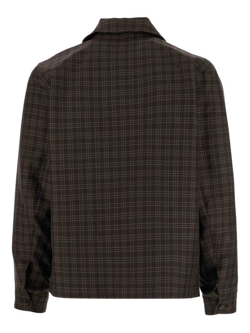 Vince checked shirt jacket outlook
