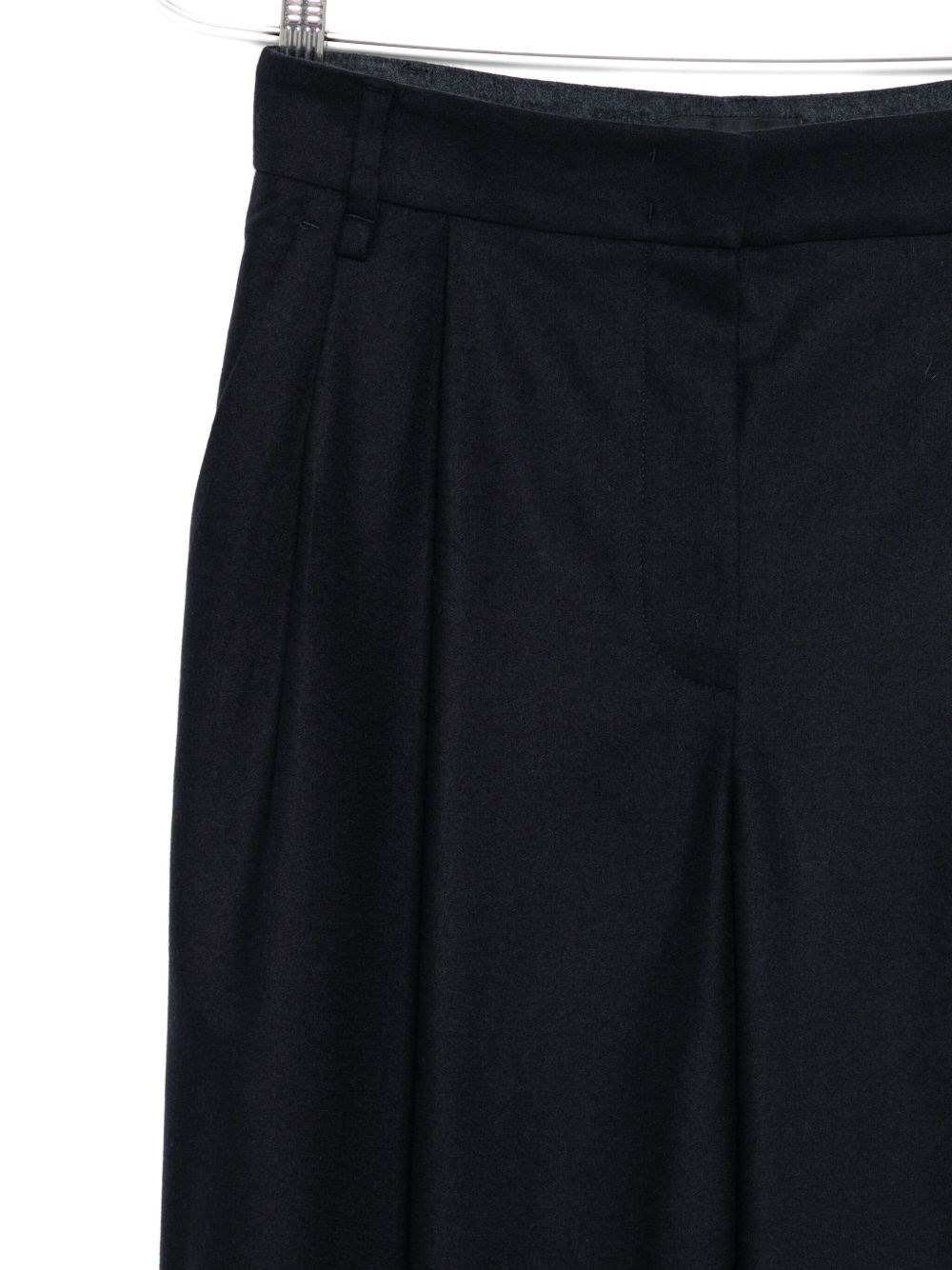 Wool checked trousers - 2