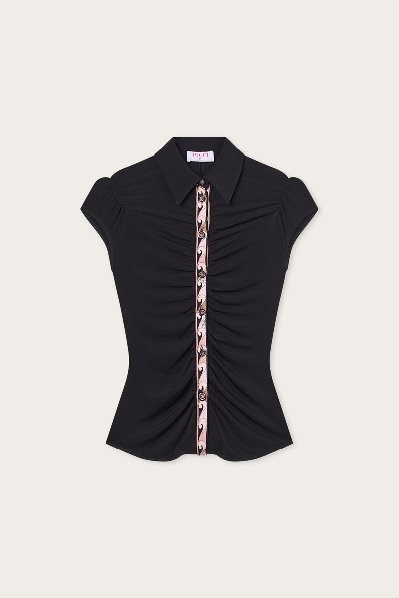 BLOUSE WITH DRAPE DETAIL 1