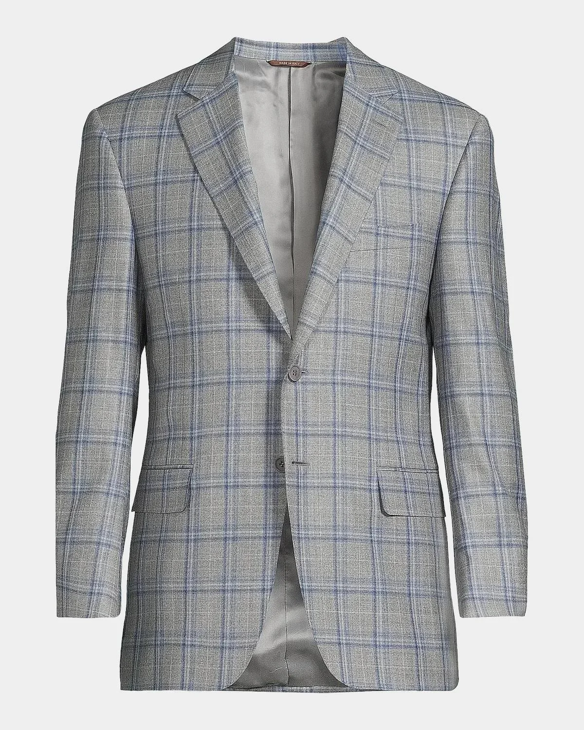 Plaid Wool Sportcoat - 1