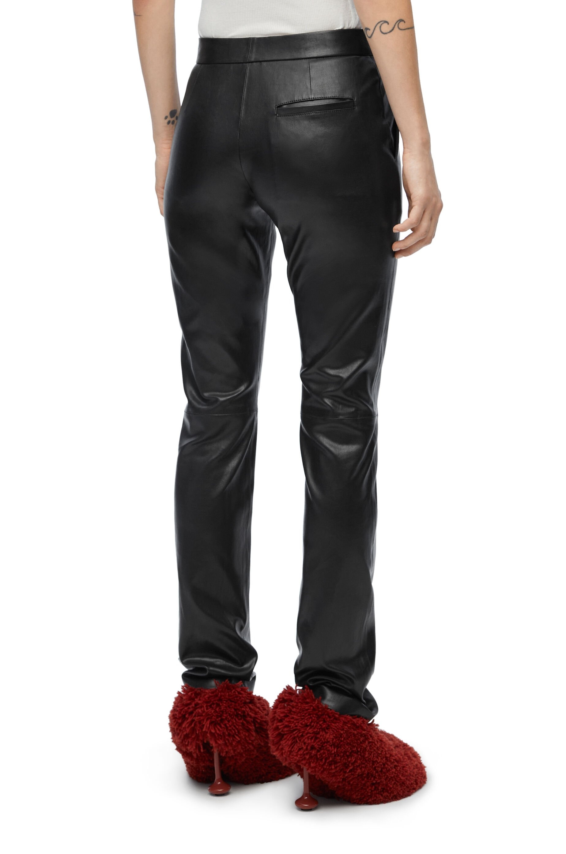 Skinny trousers in nappa lambskin - 4