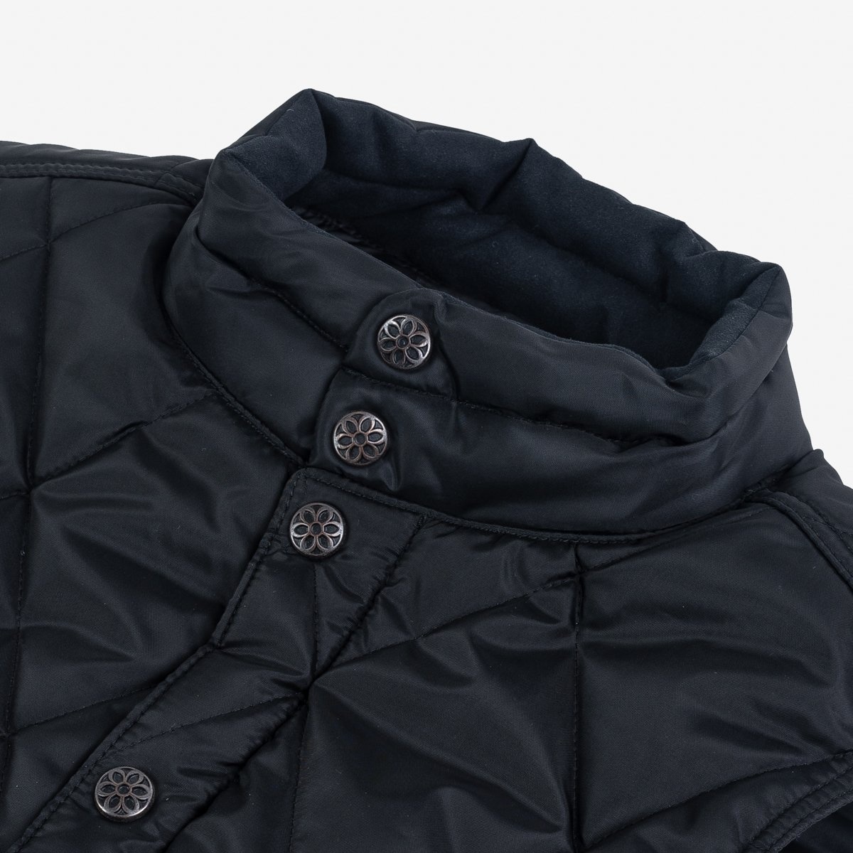IHV-44-GA Iron Heart x GOOD ART HLYWD Primaloft® Gold Quilted Vest - Black - 16