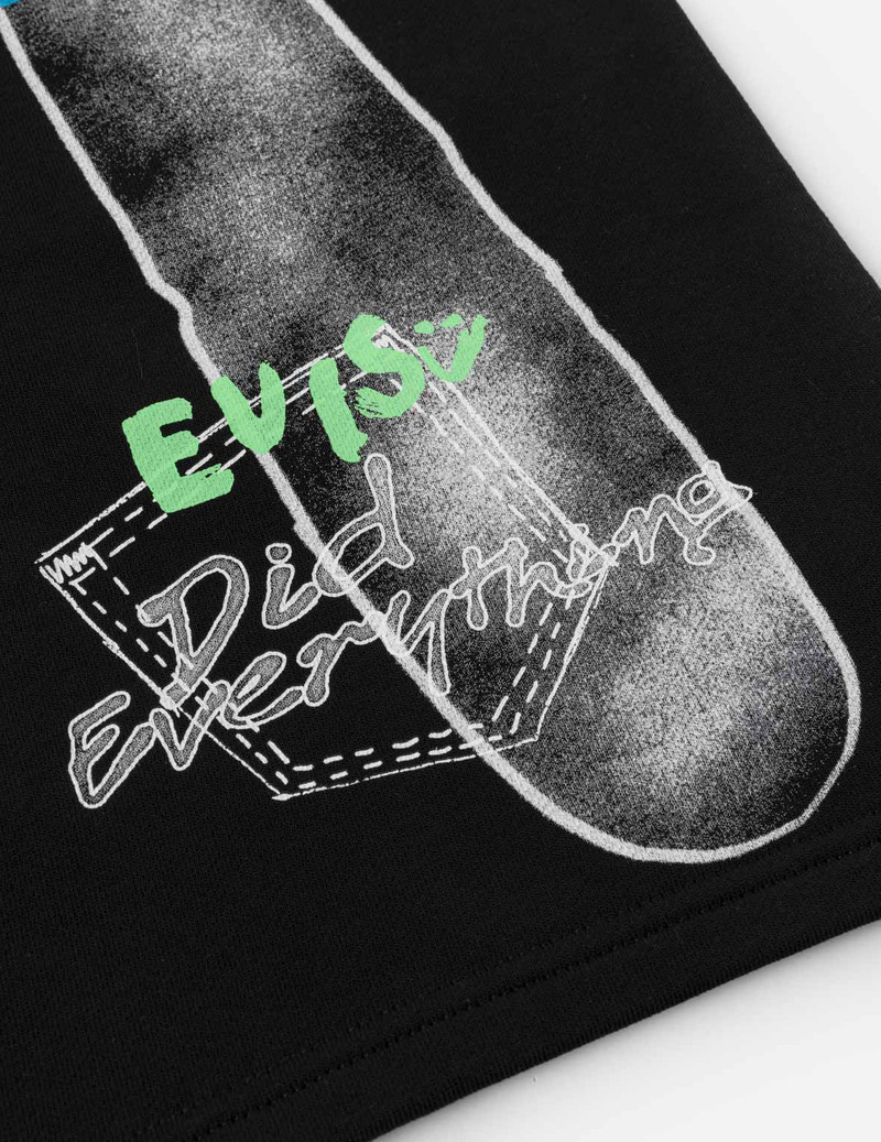 Hand-drawn Daicock Print Sweatshorts 7