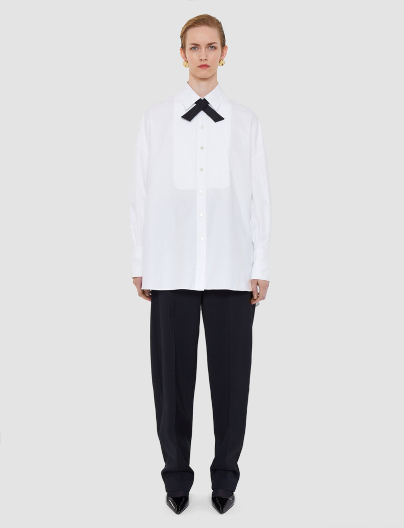 JOSEPH Ferrus Tuxedo Cotton Shirt outlook