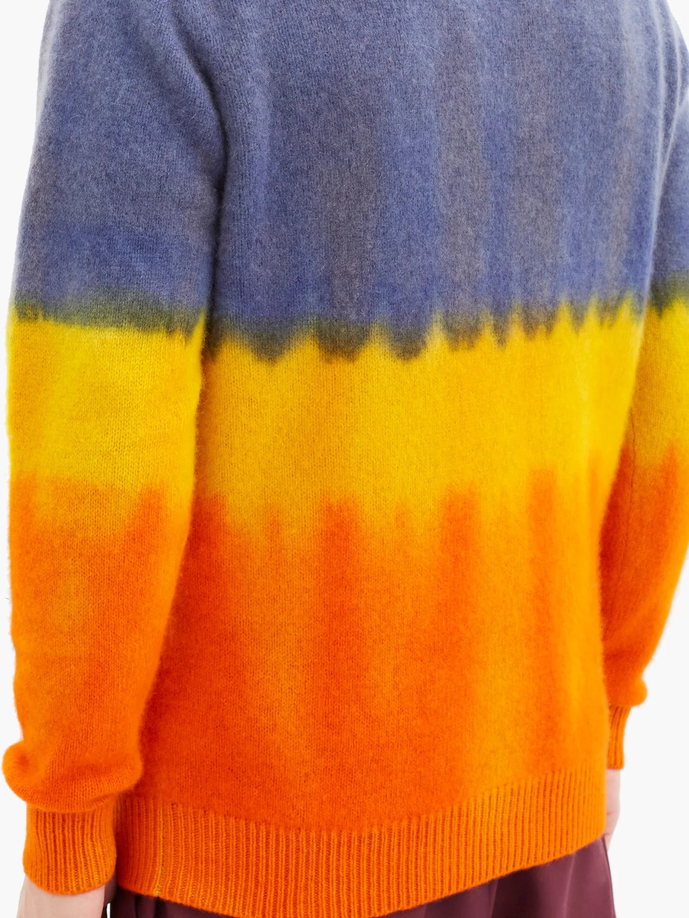 Gradient tie-dye cashmere sweater - 3