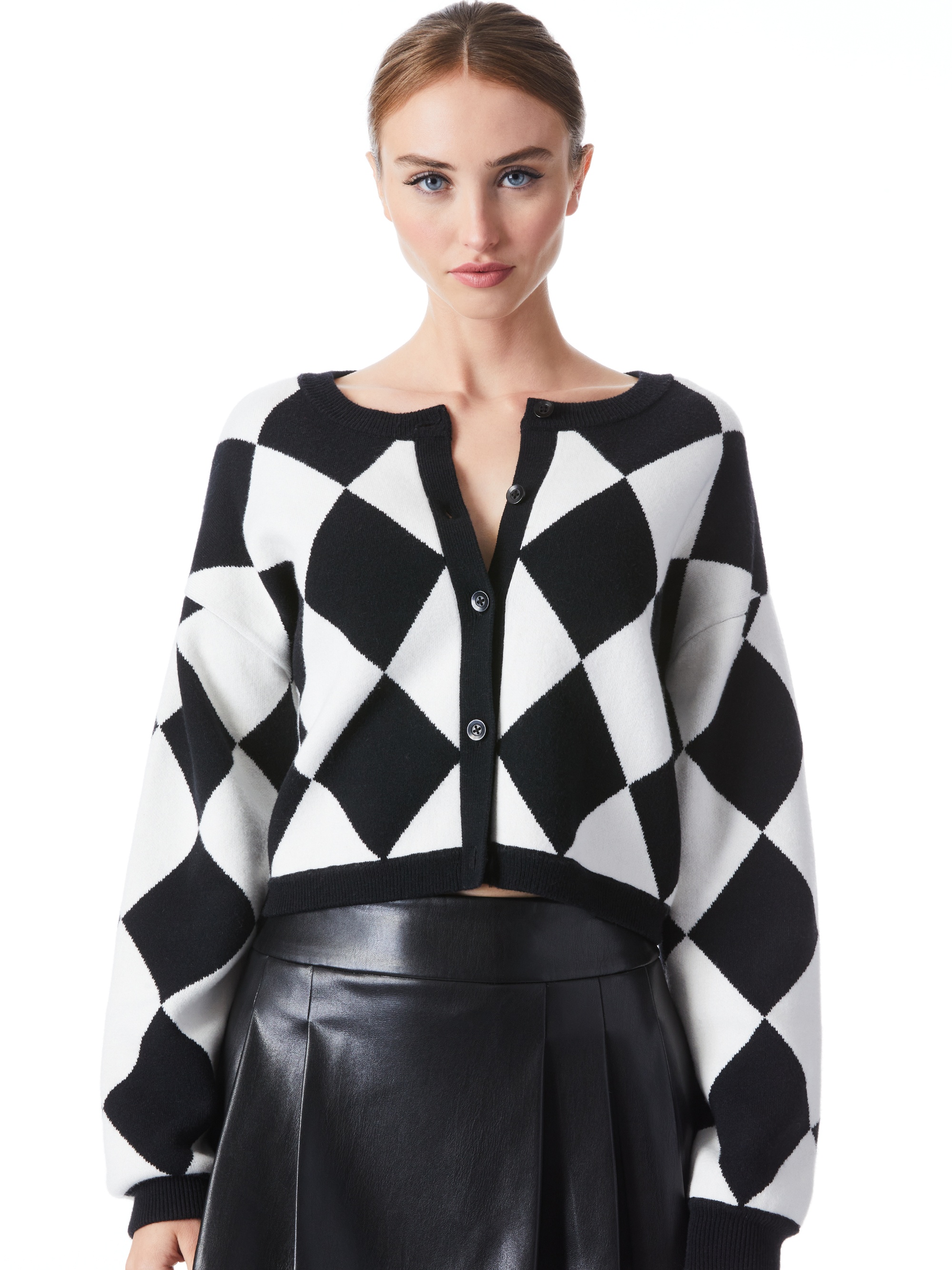 VERENA JACQUARD TEXTURED CARDIGAN - 2