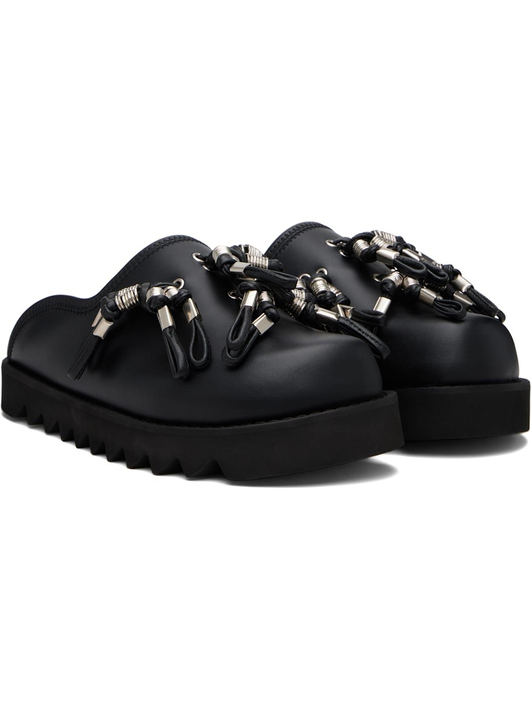 Black Leather Loafers - 4