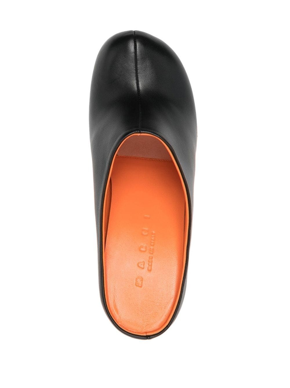 block-heel leather mules - 4
