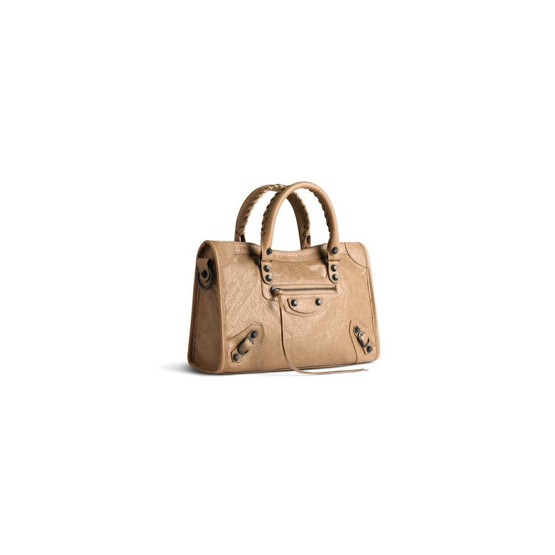 BALENCIAGA Women's Le City Small Bag in Dark Beige outlook