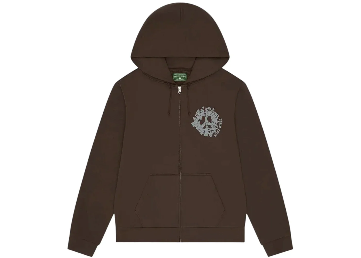 Denim Tears Denim University Zip Hoodie Brown - 1