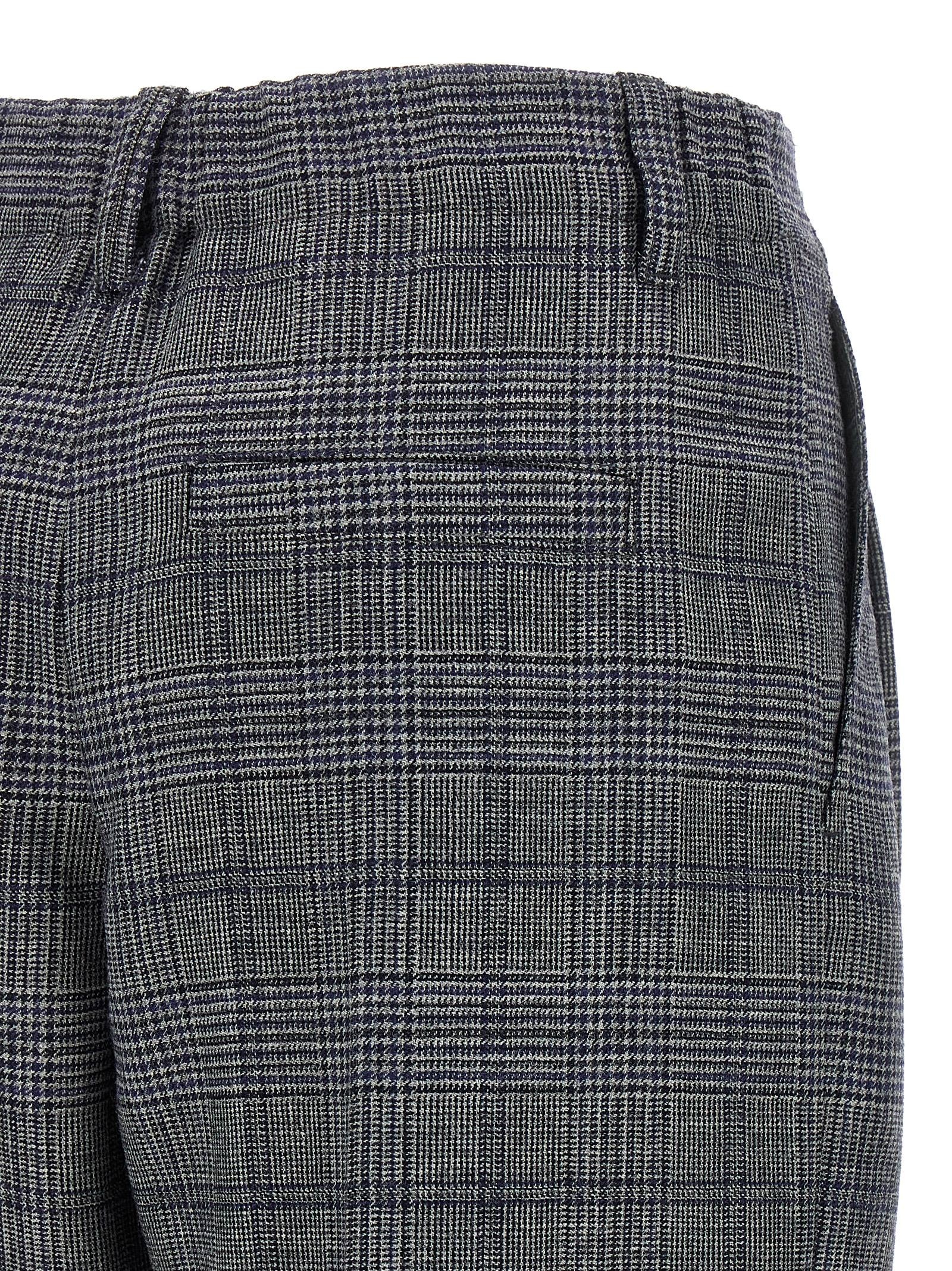 Pied De Poule Wool Pants Gray - 4