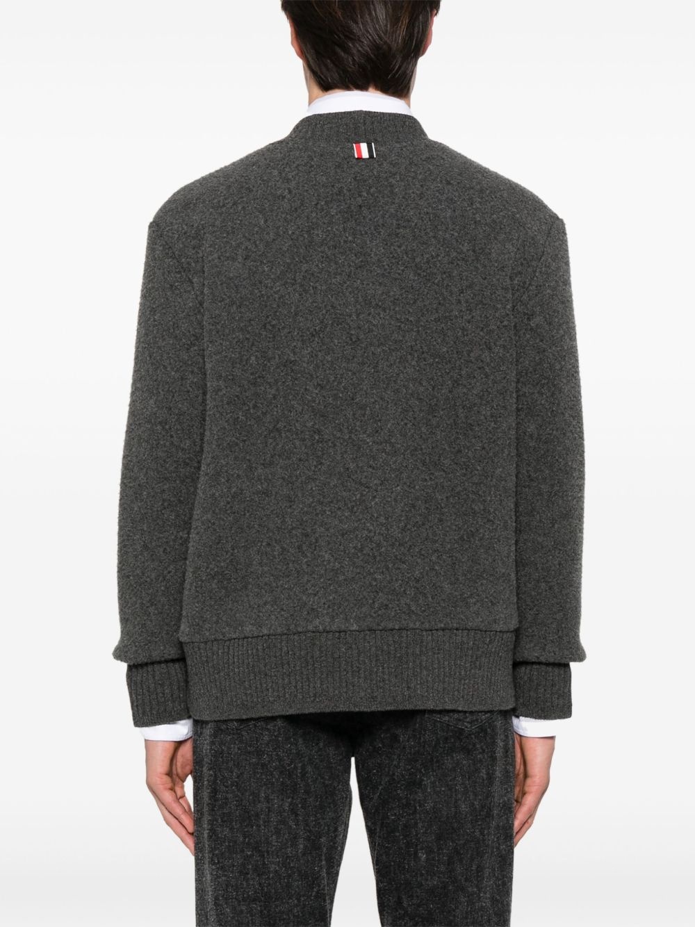V-neck wool cardigan - 4