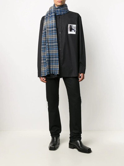 Raf Simons polaroid buttoned shirt outlook