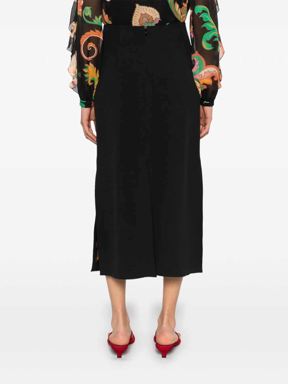 gathered midi skirt - 4