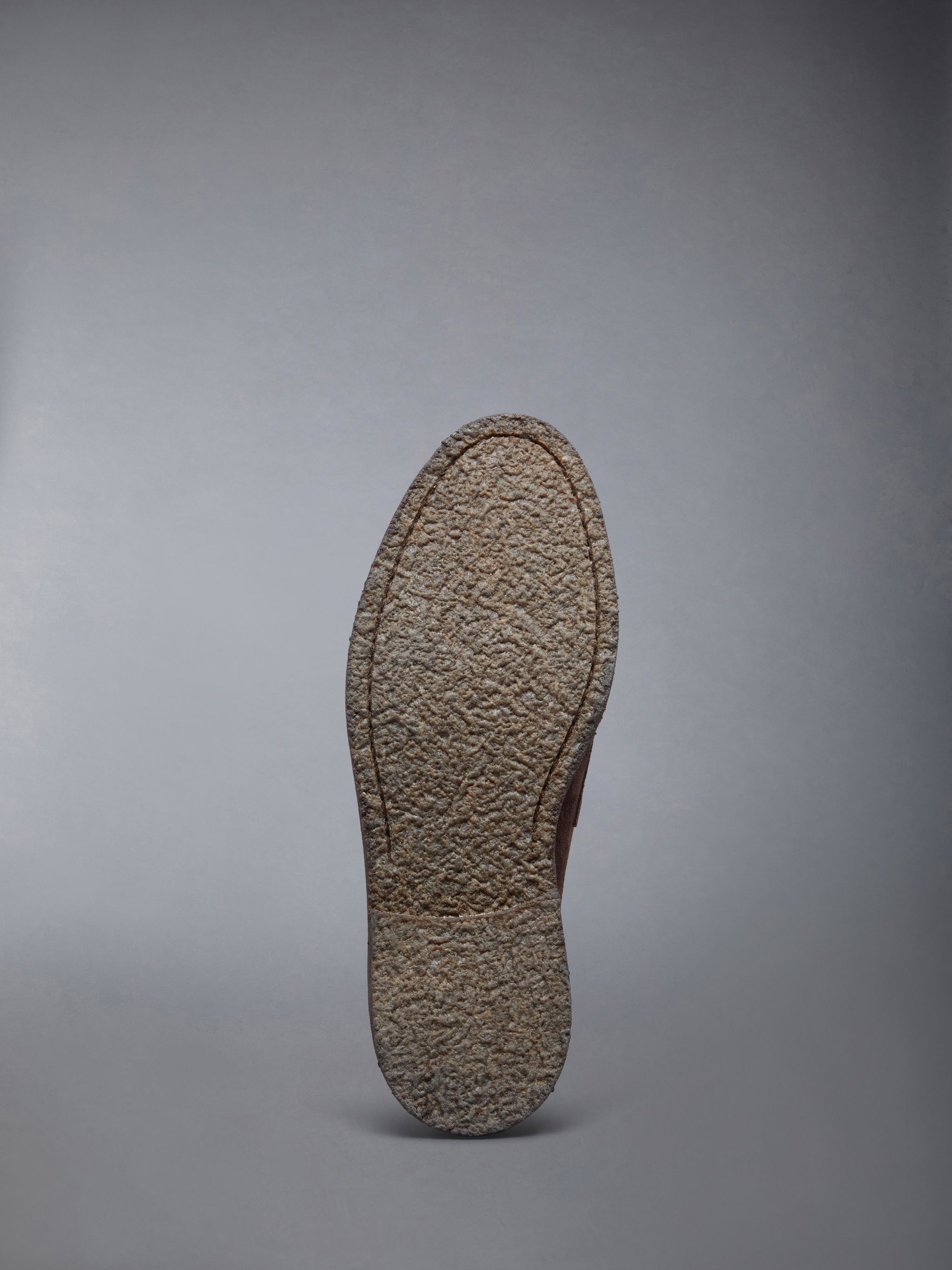Suede Crepe Sole Shearling Penny Loafer - 6