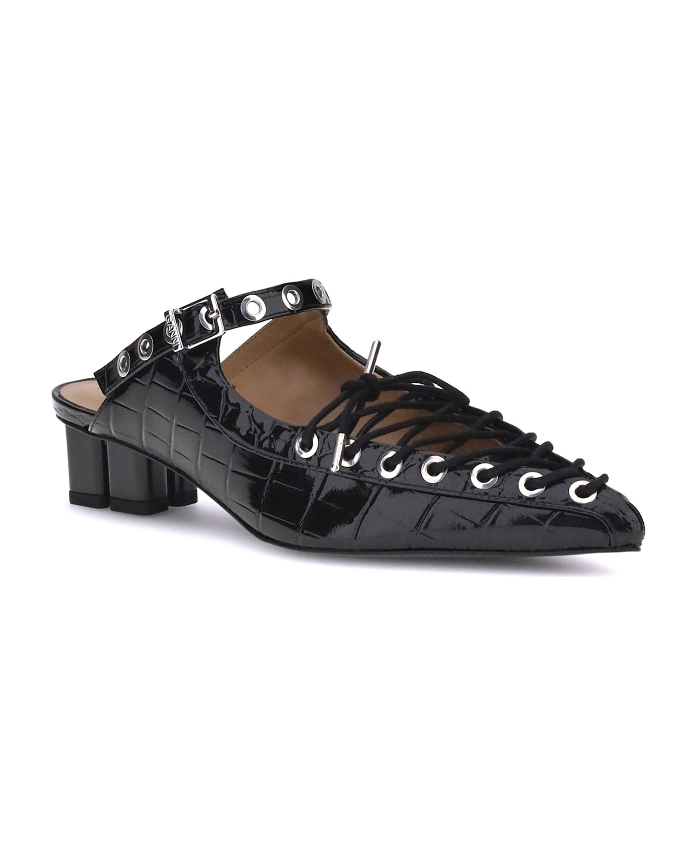 Oleatex Laced Mules - 2