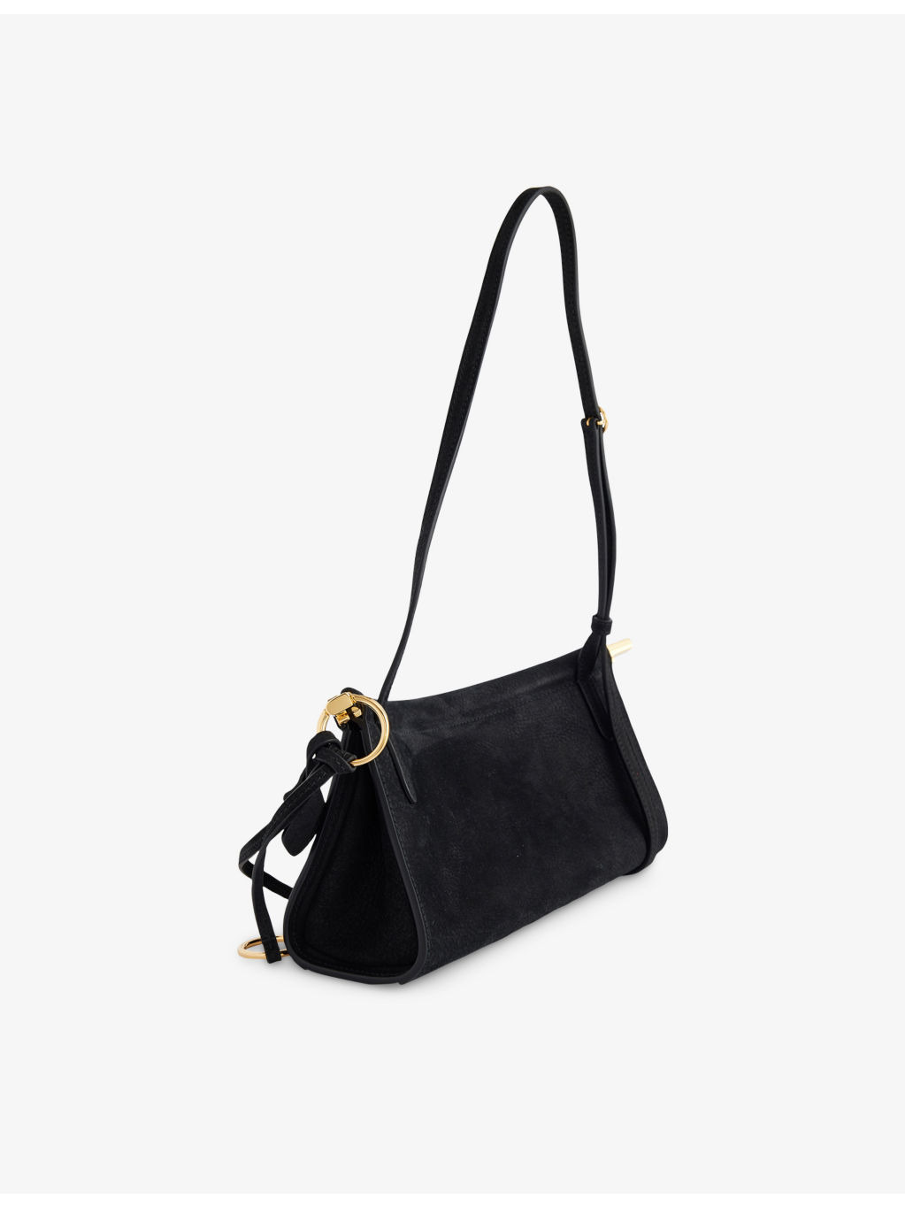 East West Magnetic-Frame Leather Shoulder Bag - 3