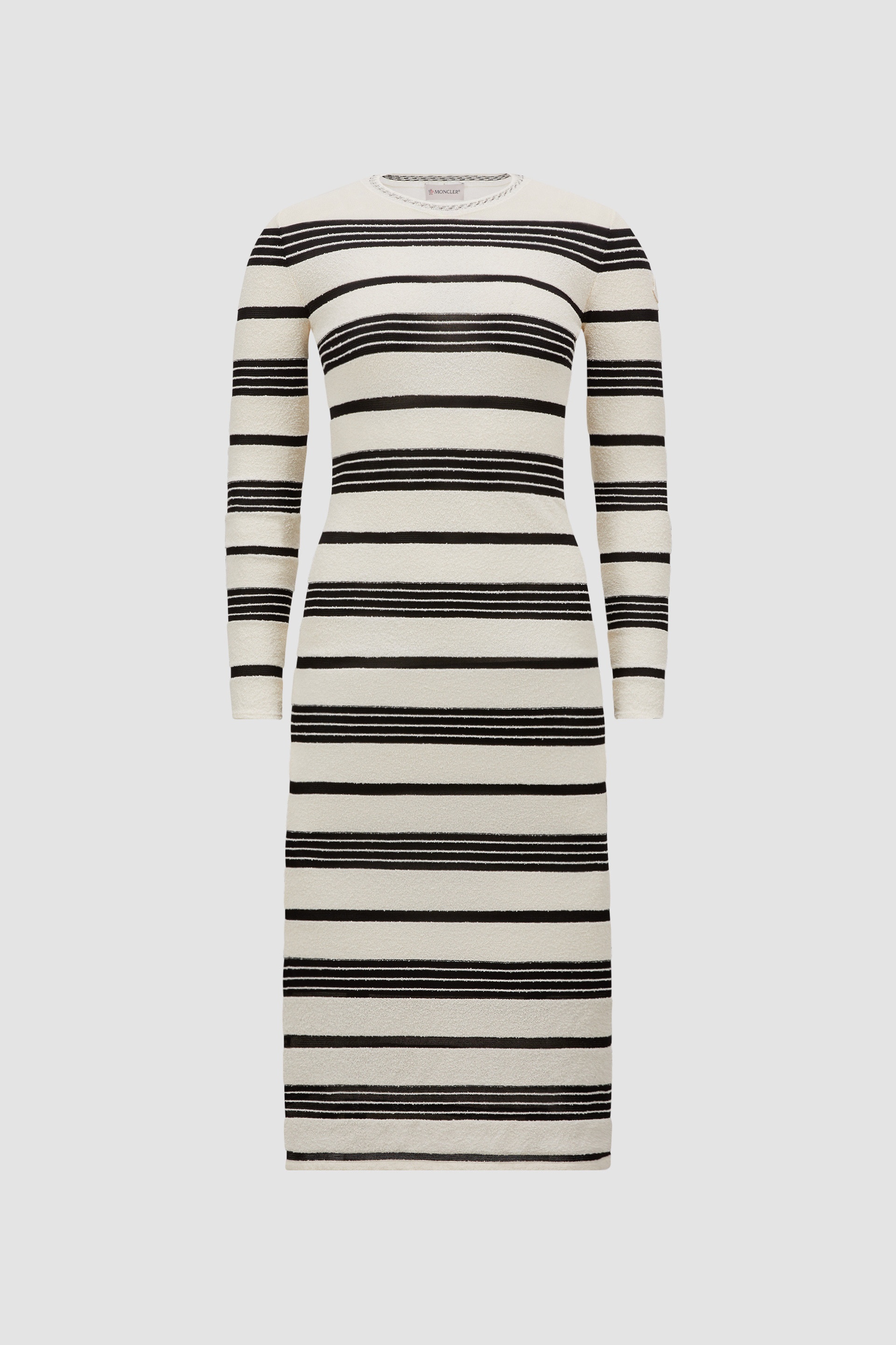 Striped Bouclé Midi Dress - 1
