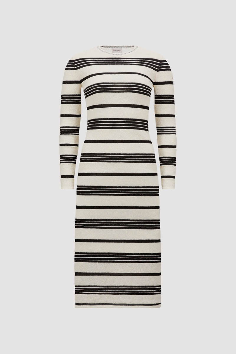 Striped Bouclé Midi Dress 1