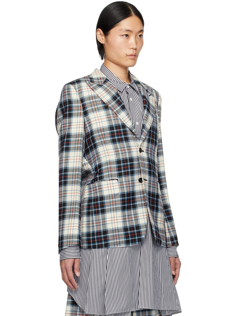 Multicolor Padded Appliqué Blazer 2