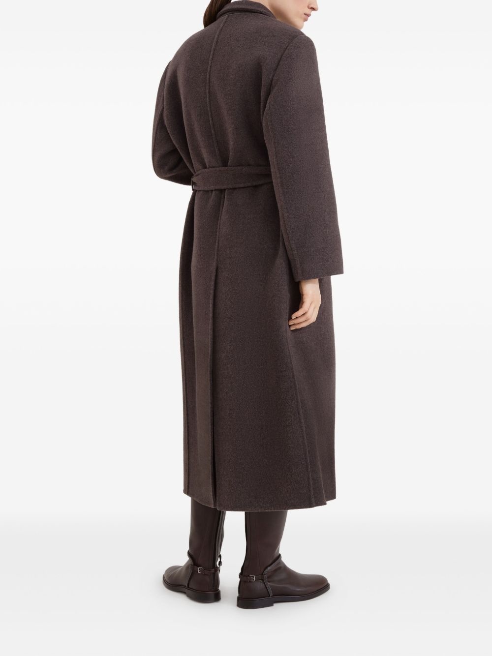 double-breasted belted coat - 3