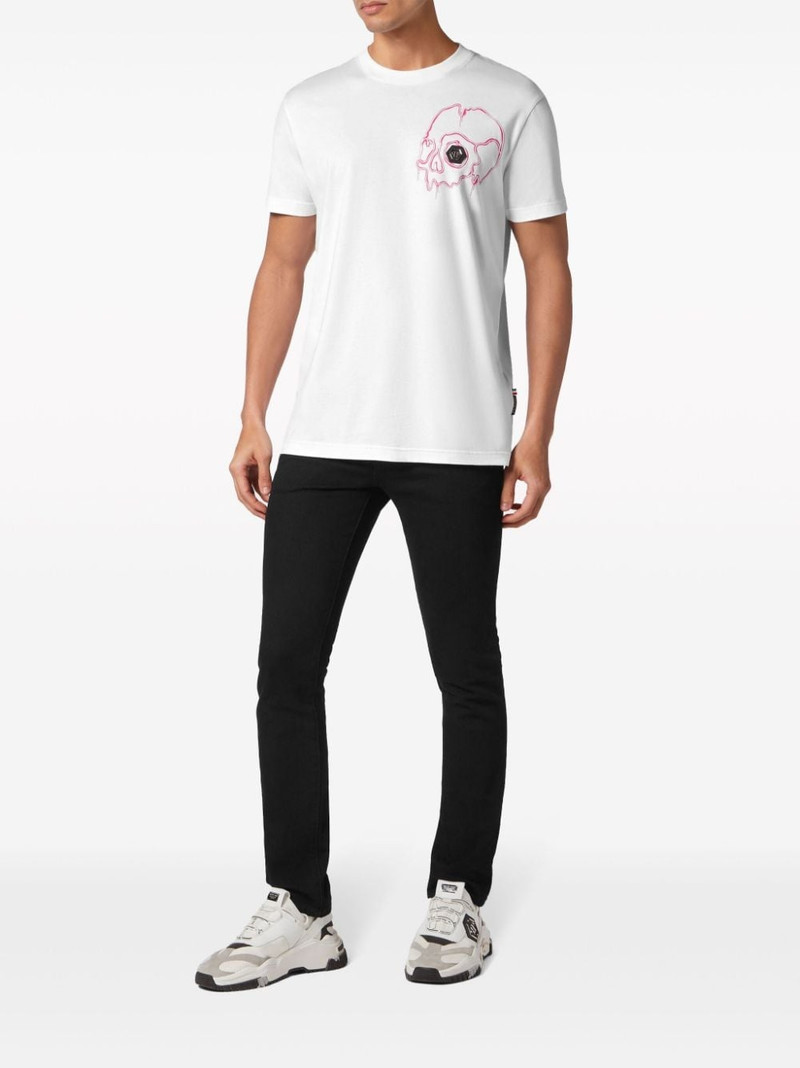PHILIPP PLEIN Dripping Skull cotton T-shirt outlook
