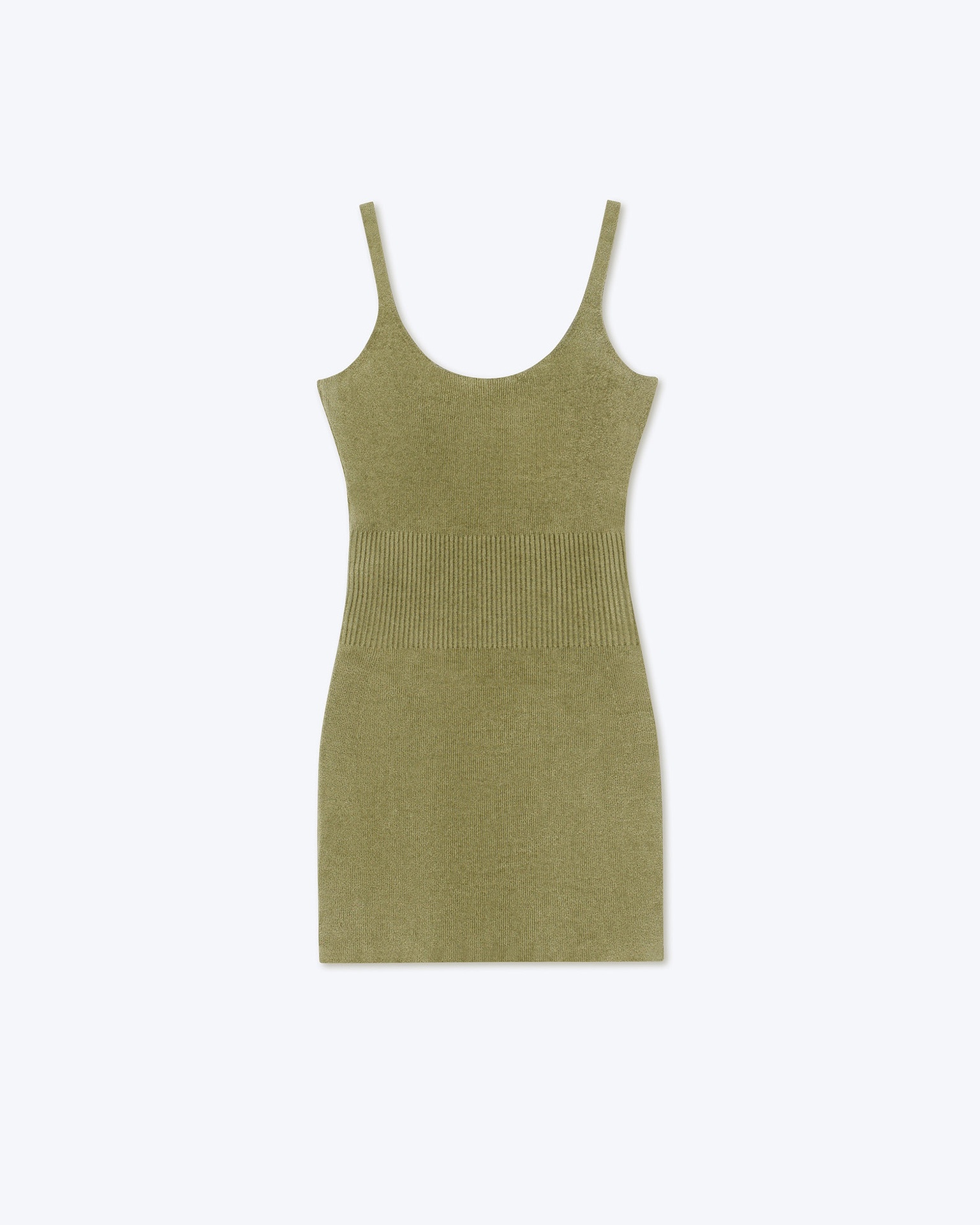 ALFIA - Chenille knit mini dress - Pistachio - 1