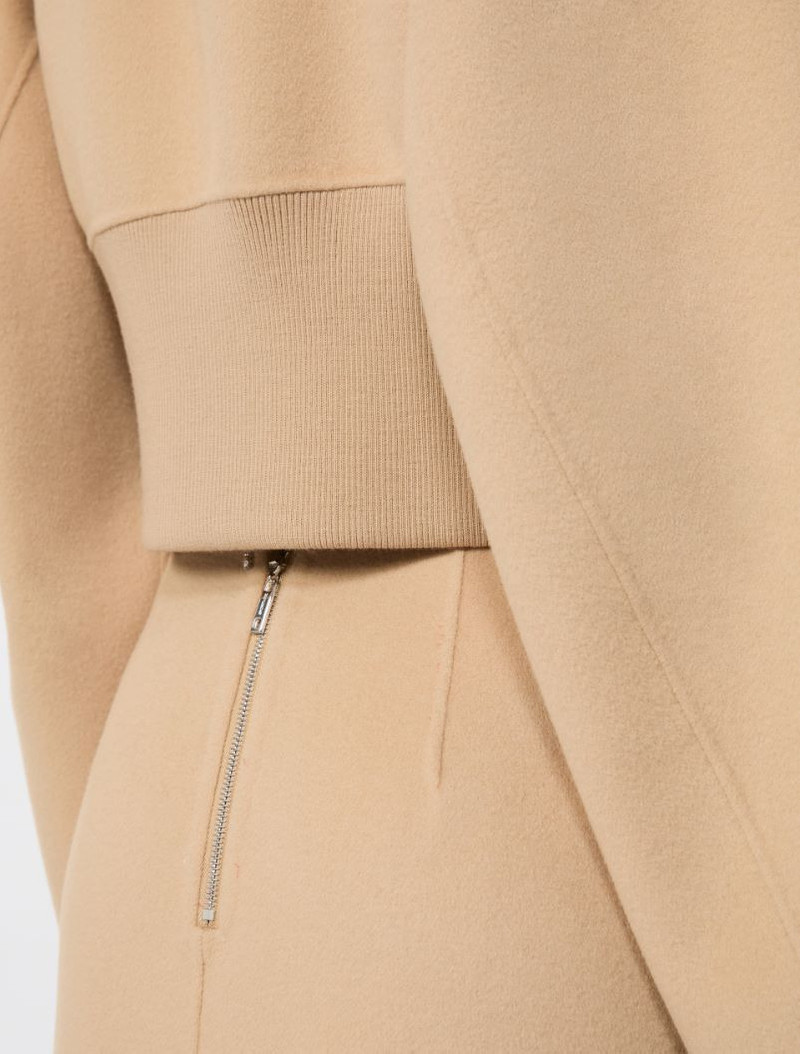 Short pure wool outerwear - caramel 7