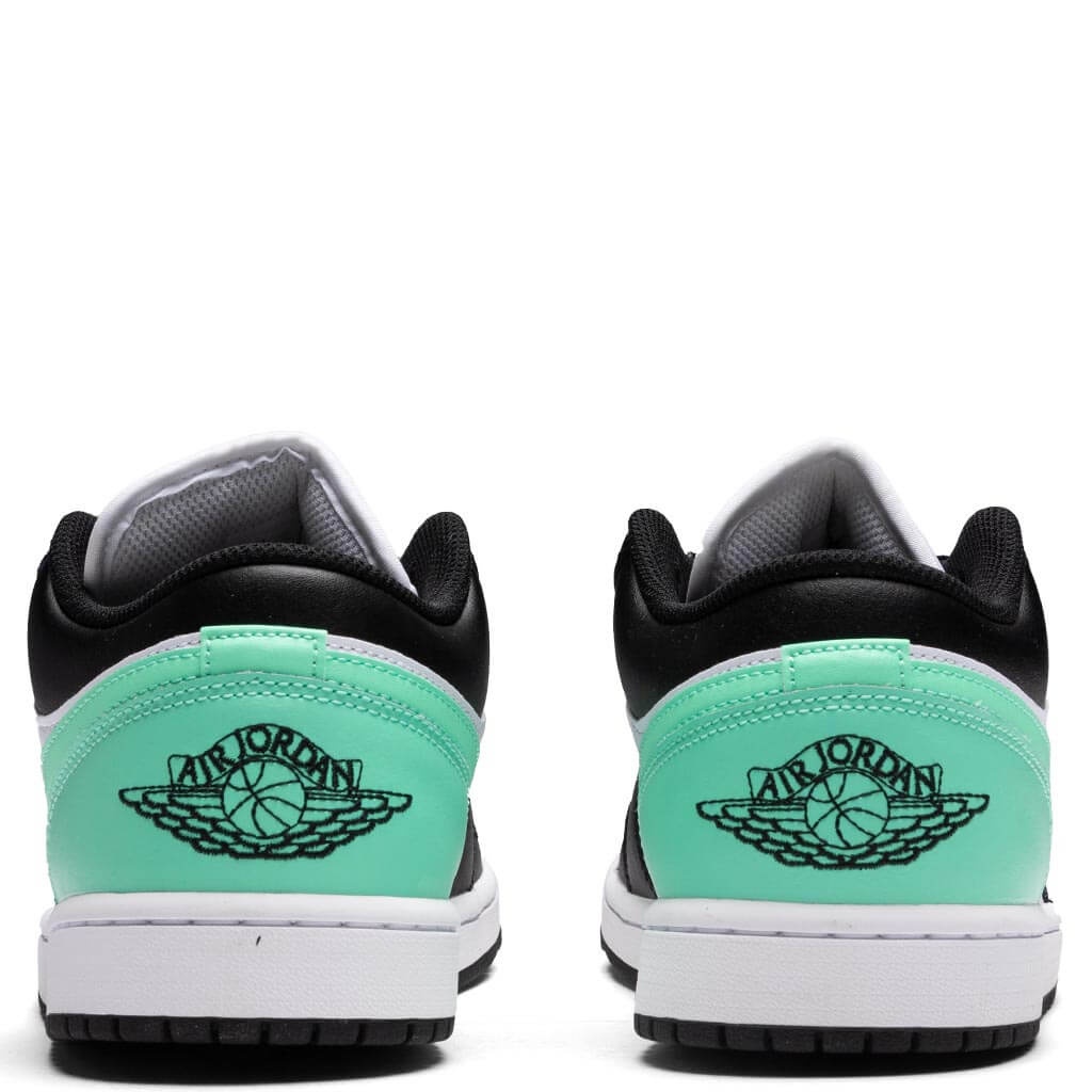 AIR JORDAN 1 LOW - WHITE/BLACK/GREEN GLOW - 4