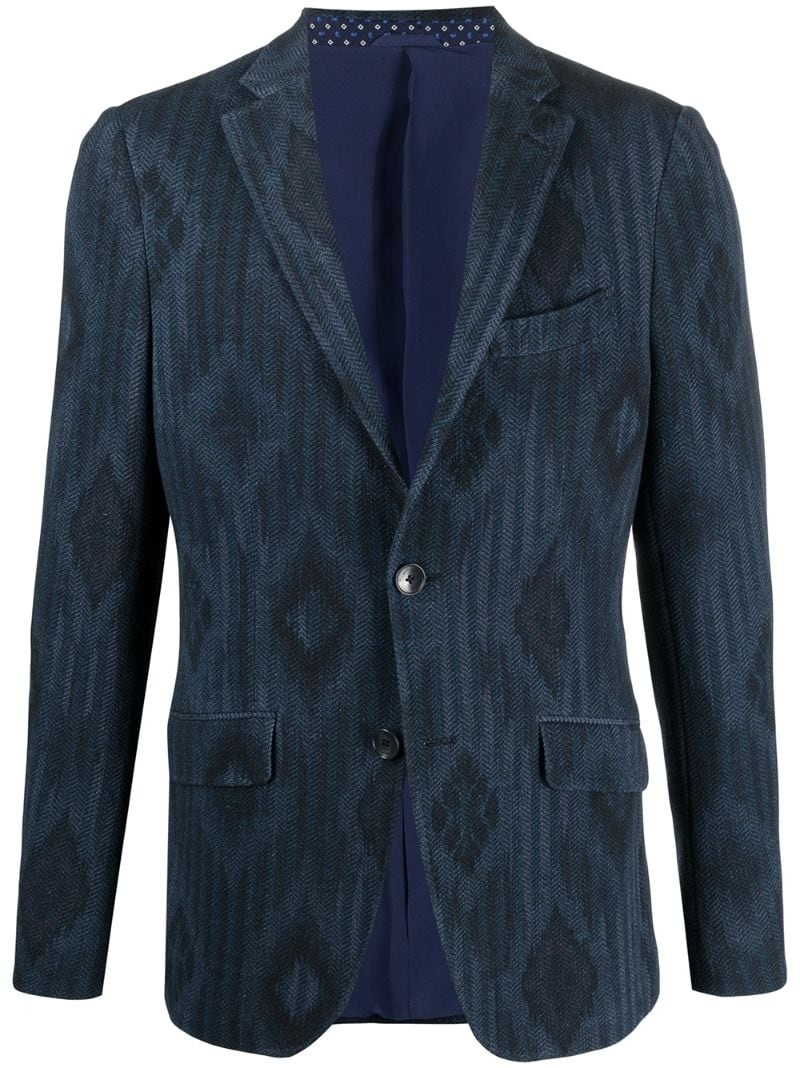 diamond pattern blazer - 1