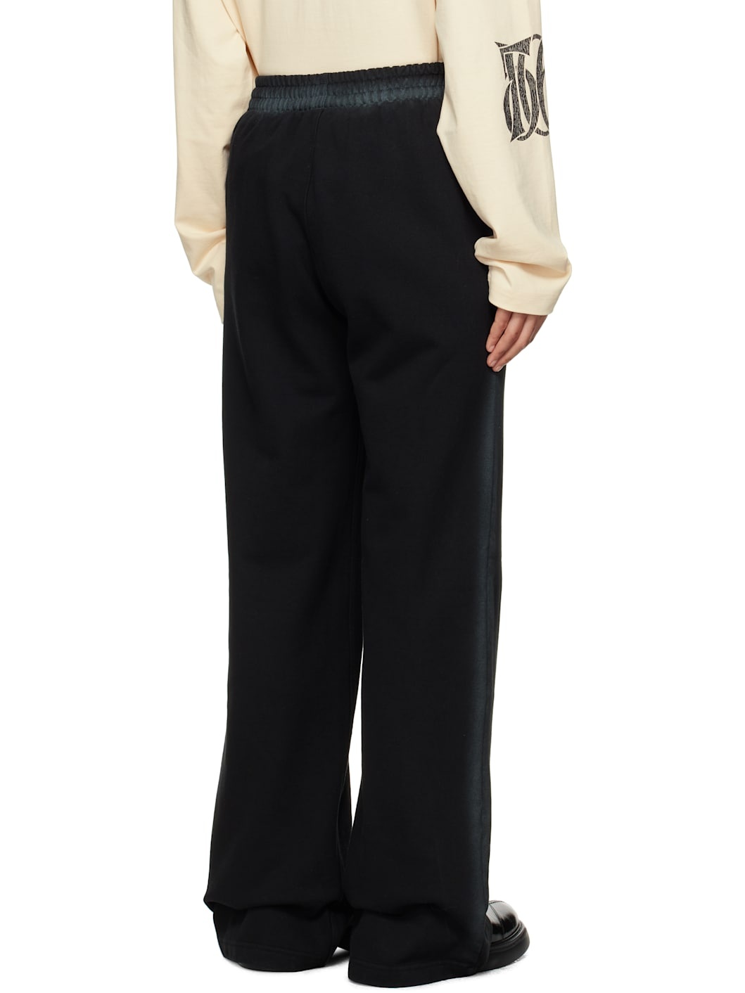 Black '11' Jersey Lounge Pants - 3