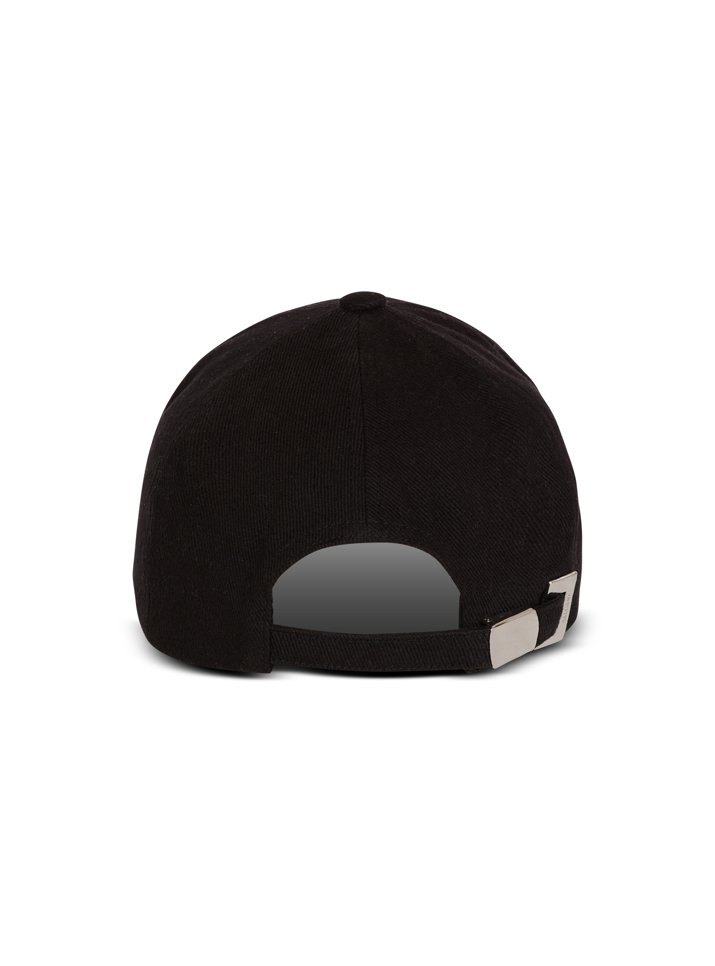 Cotton baseball cap with Balmain Signature embroidery - 4