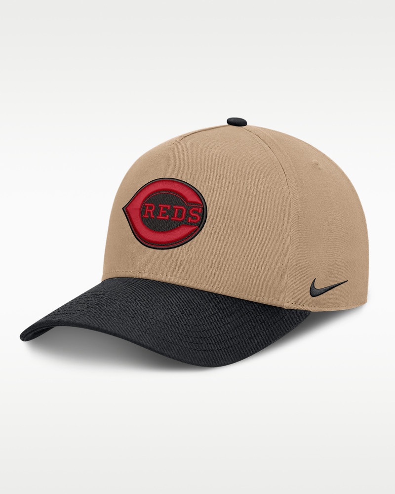 Cincinnati Reds Rise Men's Nike MLB A-Frame Trucker Adjustable Hat 1