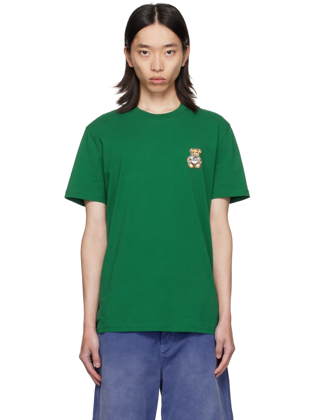 Green Teddy Patch T-Shirt - 1
