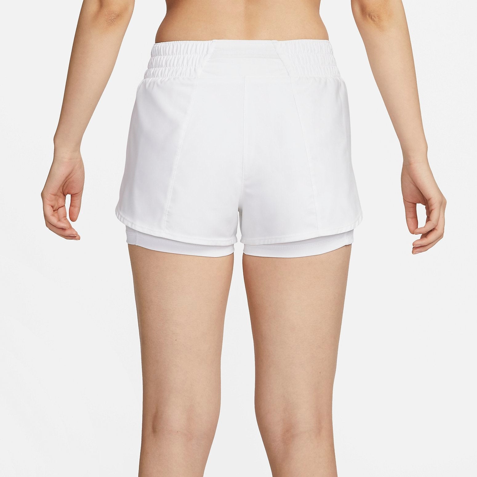 (WMNS) Nike Dri-FIT One Mid Rise 3" 2-in-1 Shorts 'White' DX6013-100 - 2