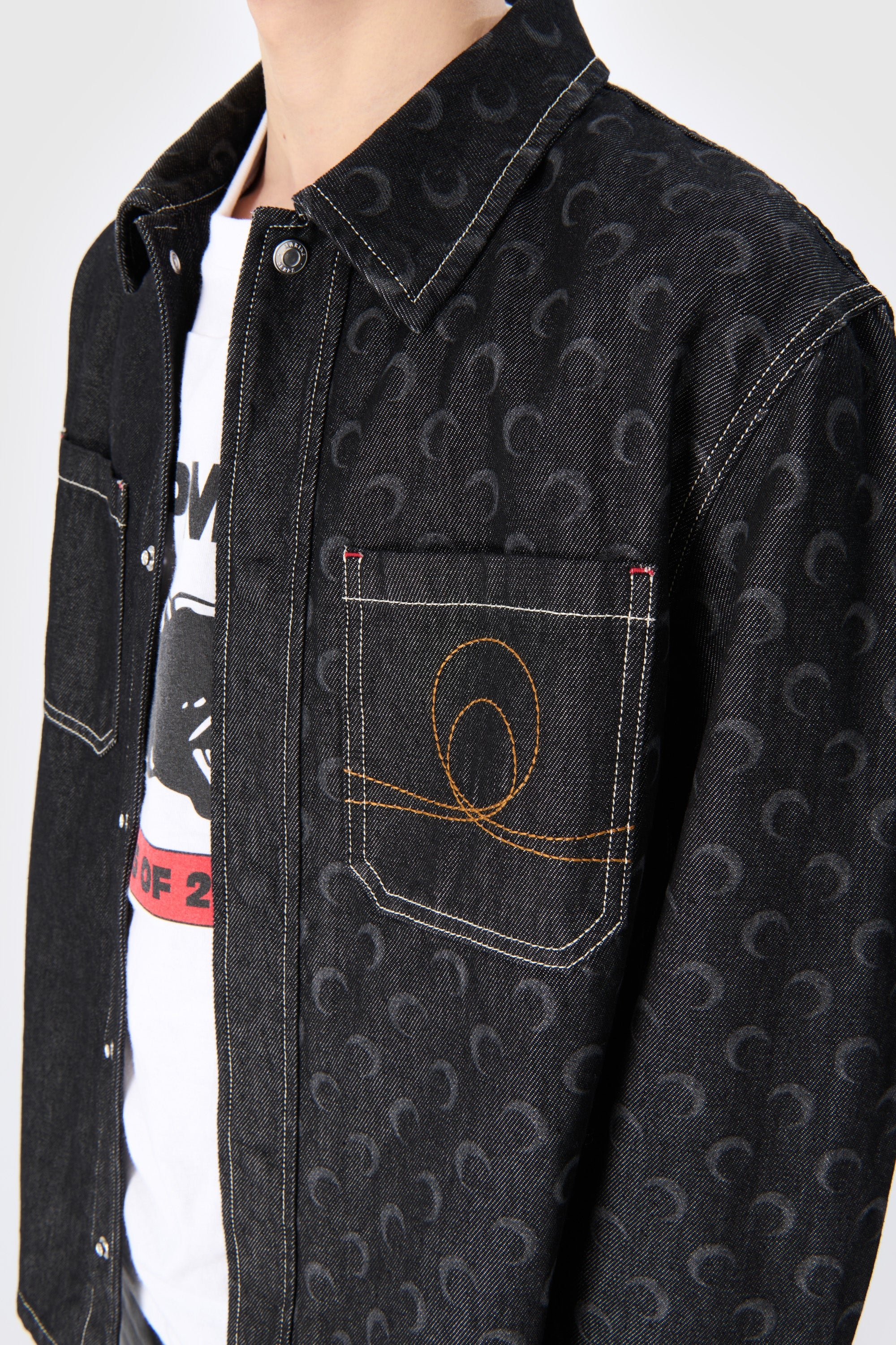 Moon Laser Denim Overshirt - 3
