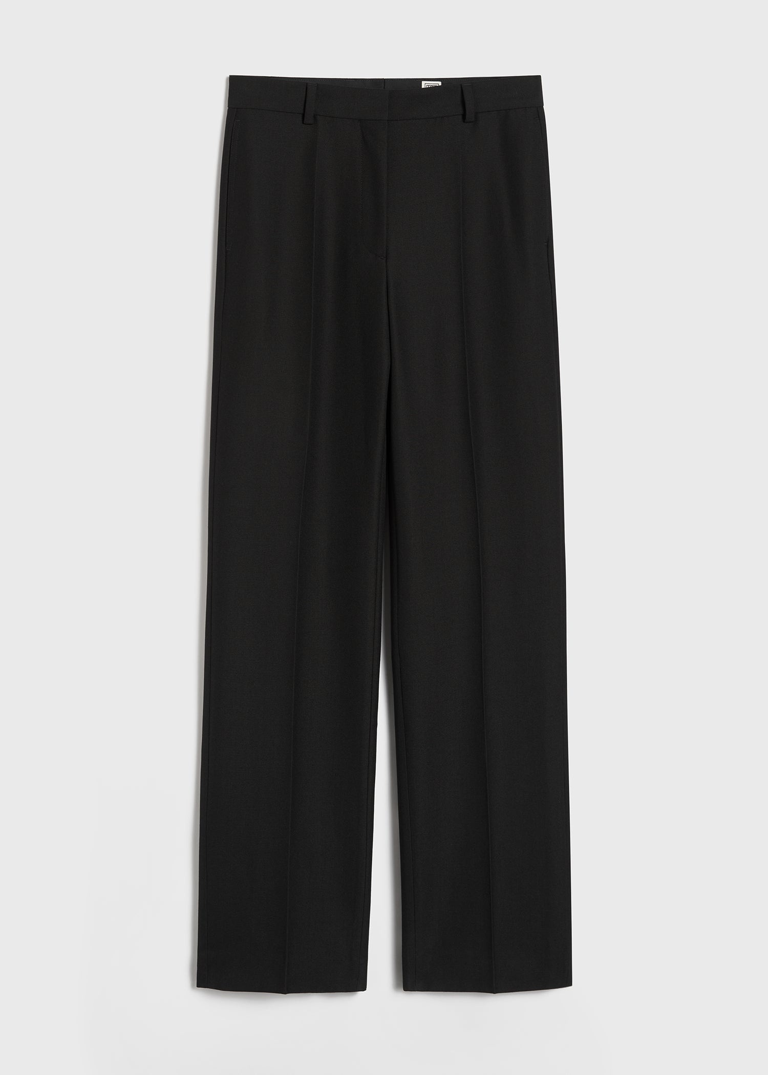 Straight tailored trousers black - 1