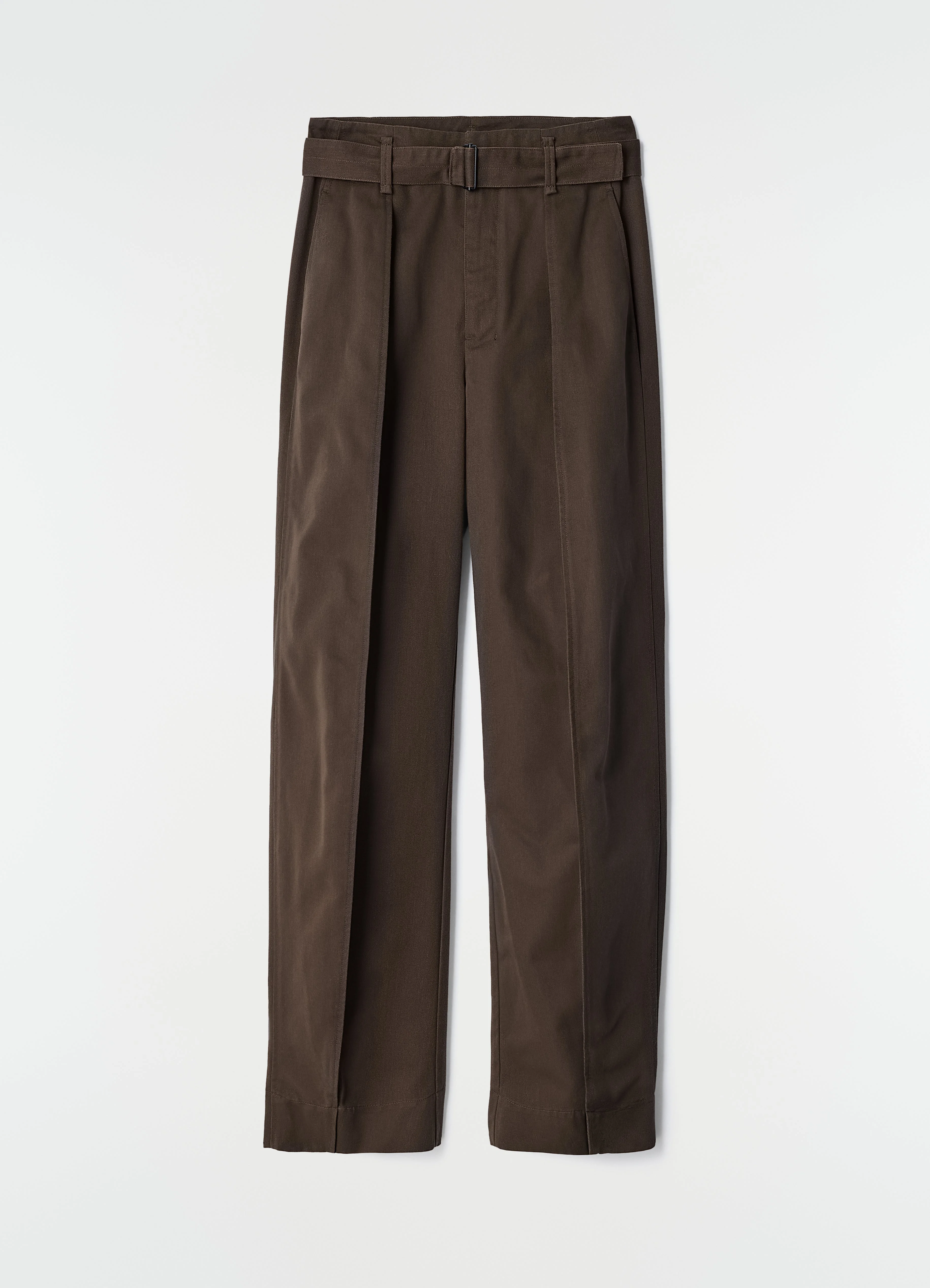 CURVED PANTS IN POLYCOTTON TWILL - 1