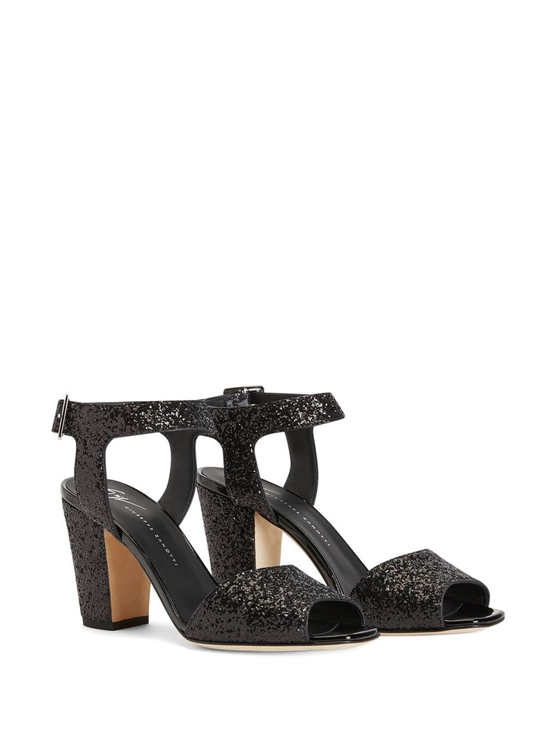 Giuseppe Zanotti Emmanuelle 80mm glitter sandals outlook