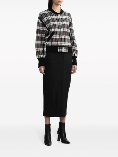 3.1 Phillip Lim check-pattern wool bomber jacket outlook