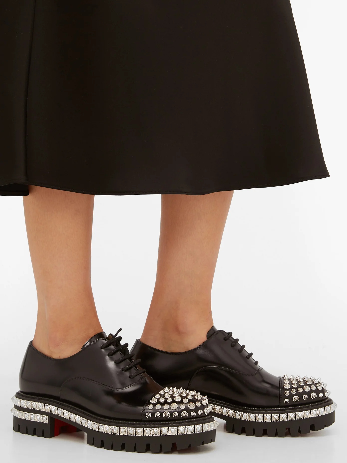 Kings Road studded leather oxford shoes - 3