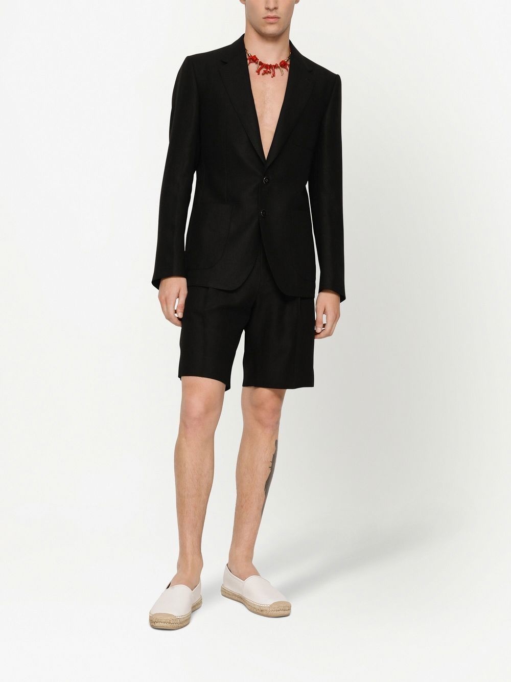 straight-leg tailored shorts - 3